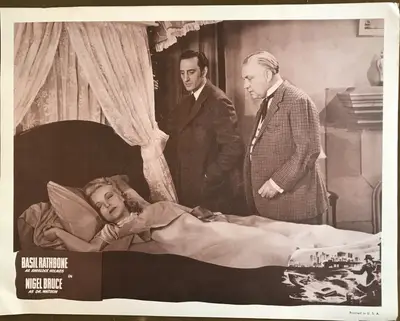 Sherlock Holmes Stock Lobby Card Set from the 1950's image 8