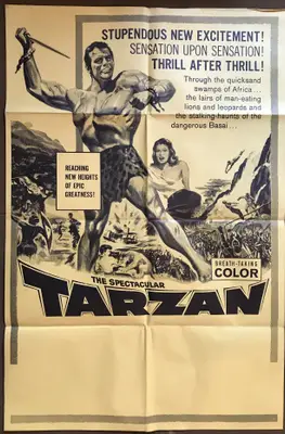Spectacular Tarzan Stock Poster Lot Of 2 (Identical Copies) image 1