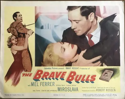 Brave Bulls Lobby Card Set Of 8 image 1
