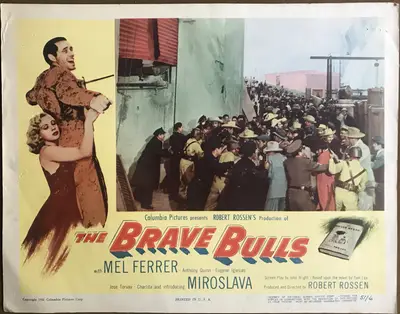 Brave Bulls Lobby Card Set Of 8 image 3