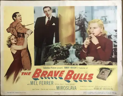 Brave Bulls Lobby Card Set Of 8 image 4