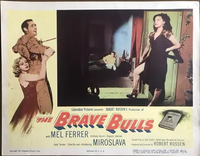 Brave Bulls Lobby Card Set Of 8 image 6