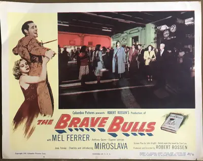 Brave Bulls Lobby Card Set Of 8 image 7