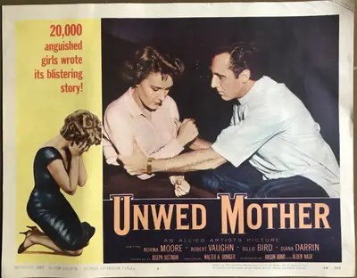 Unwed Mother Lobby Card Set Of 8 image 3