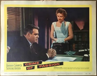 Crime of Passion Lobby Cards (7) image 2