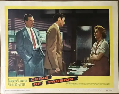 Crime of Passion Lobby Cards (7) image 3