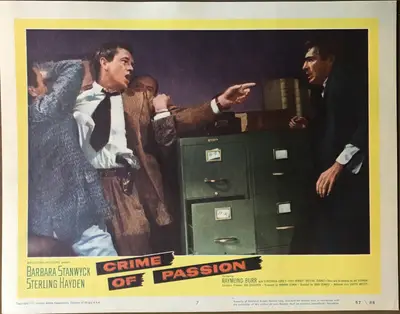 Crime of Passion Lobby Cards (7) image 6