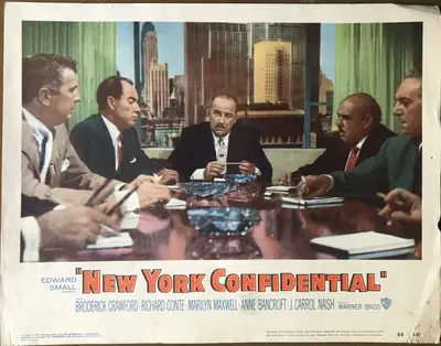 New York Confidential Lobby Cards (7) image 5