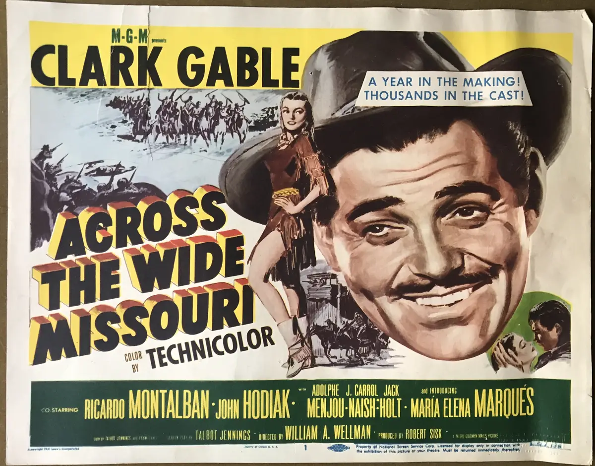 Across the Wide Missouri Lobby Cards (7)