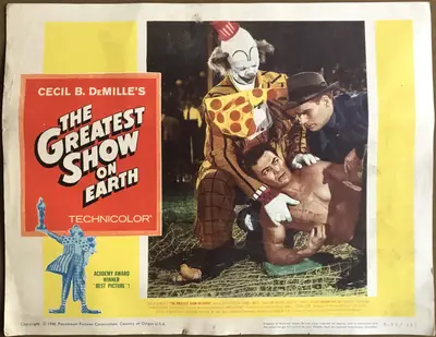 Greatest Show on Earth 1960 Re-Release Lobby Cards (7) image 1