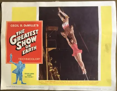 Greatest Show on Earth 1960 Re-Release Lobby Cards (7) image 2