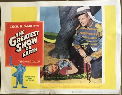 Greatest Show on Earth 1960 Re-Release Lobby Cards (7) image 3