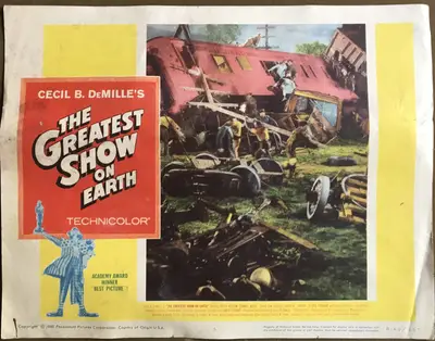 Greatest Show on Earth 1960 Re-Release Lobby Cards (7) image 5