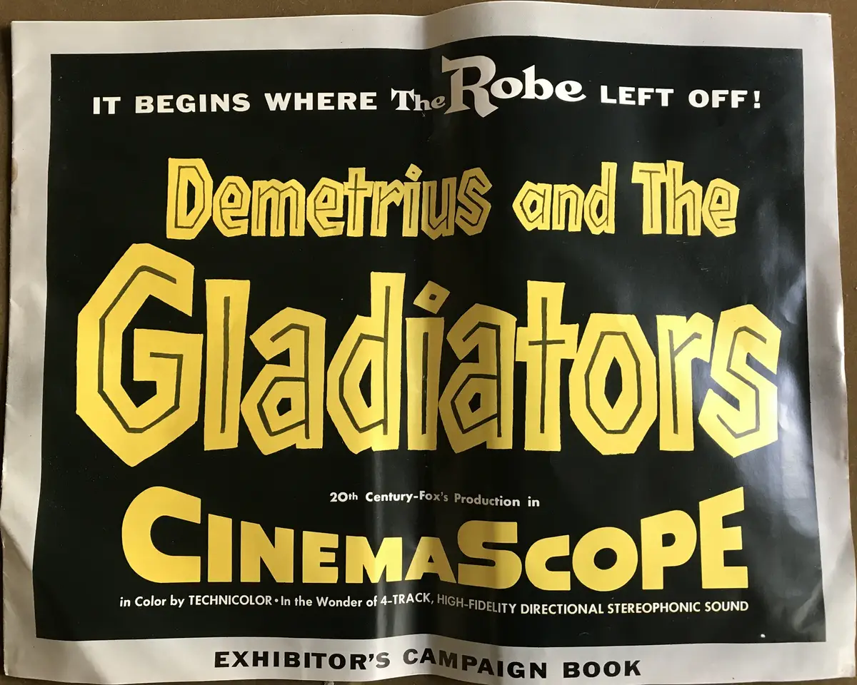 Demetrius and the Gladiators Press Book