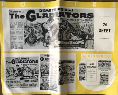 Demetrius and the Gladiators Press Book image 2