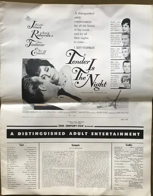 Tender Is the Night Press Book image 1