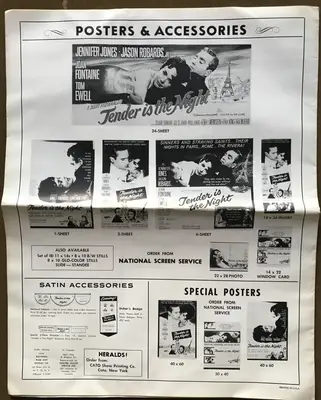 Tender Is the Night Press Book image 2