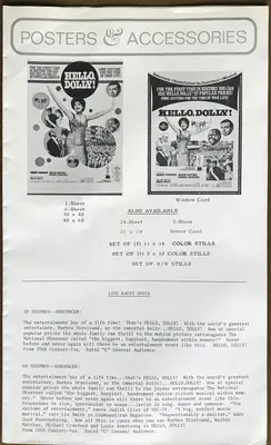 Hello, Dolly! Press Books (2) Regular Release and Roadshow Release. image 6