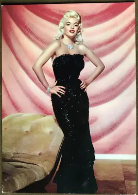 Jayne Mansfield Color Post Cards (3) Circa late 1950's early 1960's (4" X 6") image 3