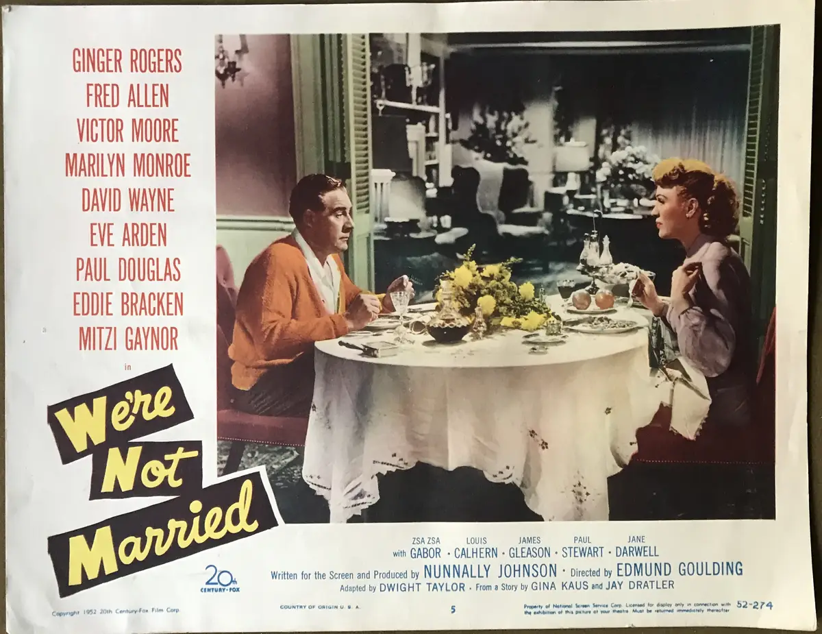 We're Not Married! Lobby Card