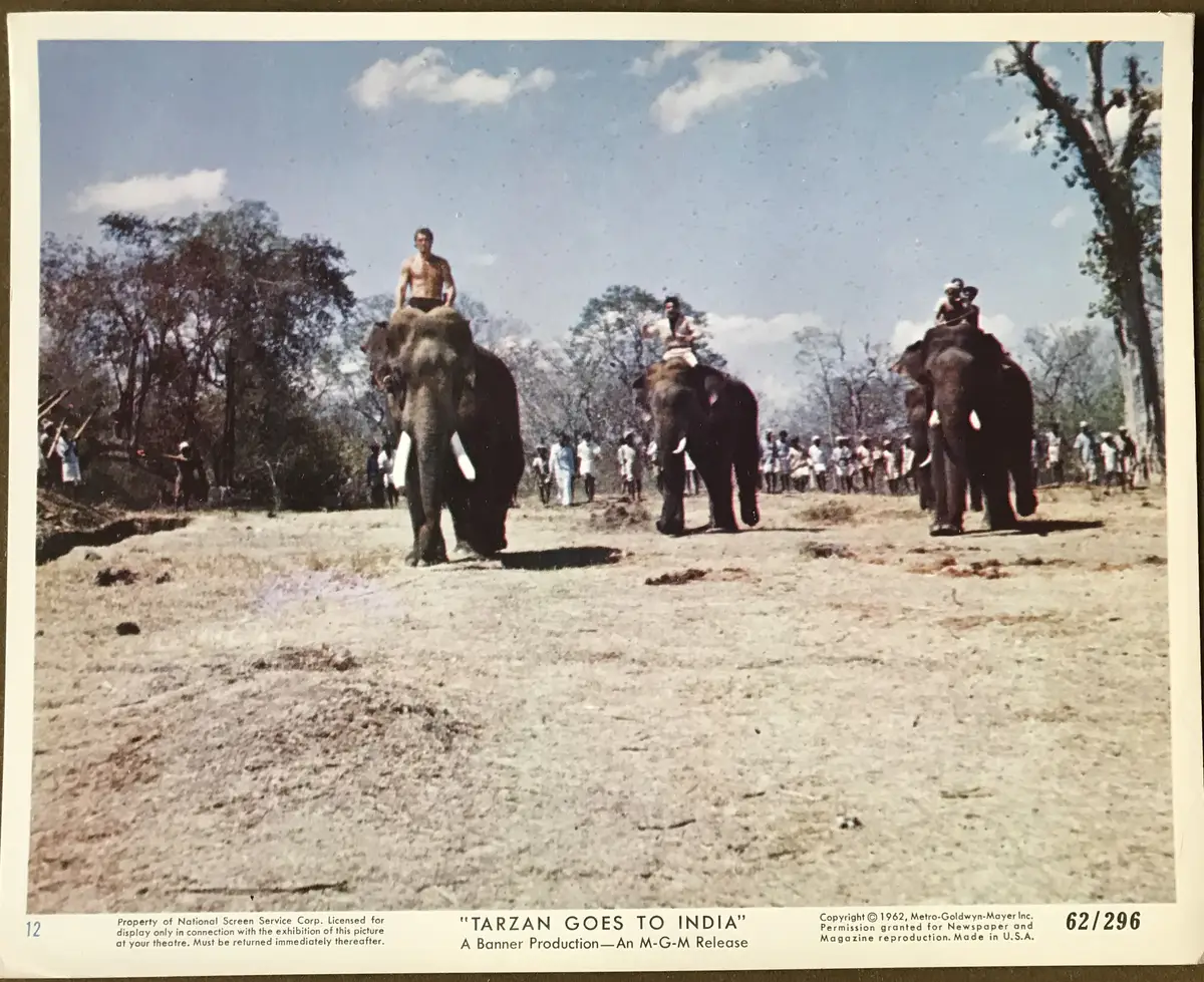 Tarzan Goes to India Color Still Set Of 12