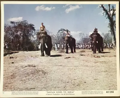 Tarzan Goes to India Color Still Set Of 12 image 1