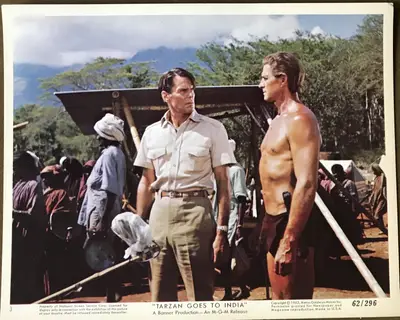 Tarzan Goes to India Color Still Set Of 12 image 10