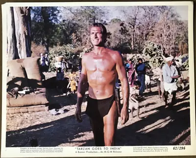 Tarzan Goes to India Color Still Set Of 12 image 11