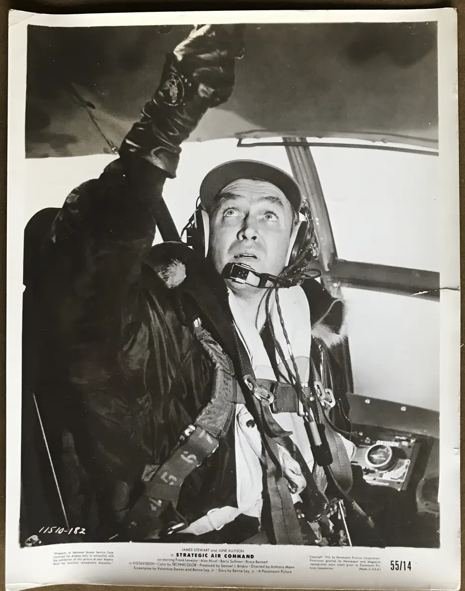 Strategic Air Command James Stewart Portrait Still