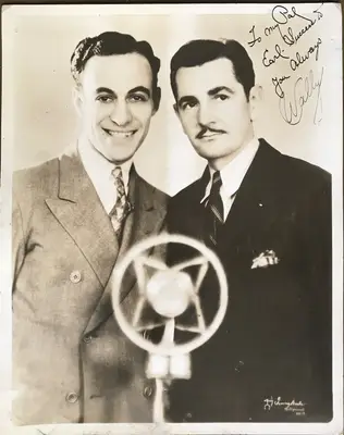 Orig 20s Vaudeville Comedian Wally Jackson Autographed Photos (2) Double Weight  image 1