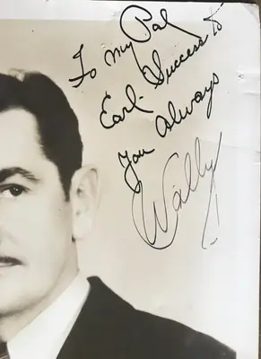 Orig 20s Vaudeville Comedian Wally Jackson Autographed Photos (2) Double Weight  image 2