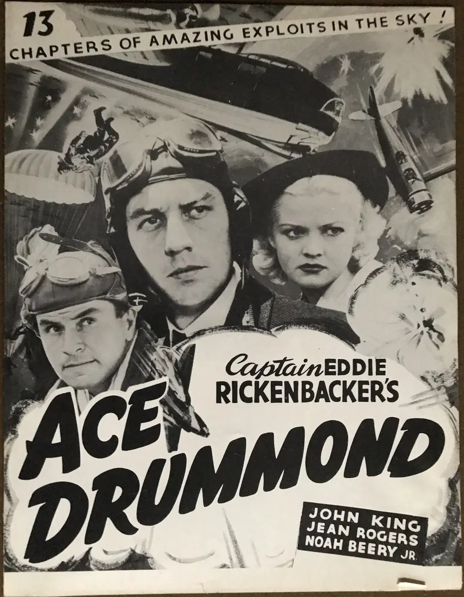 Ace Drummond 1940's Filmcraft Re-Release Press Book