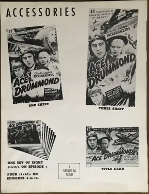Ace Drummond 1940's Filmcraft Re-Release Press Book image 2