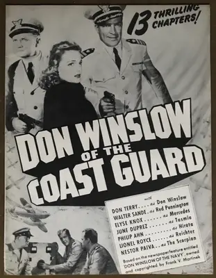 Don Winslow of the Coast Guard 1940's Filmcraft Re-Release Press Book image 1