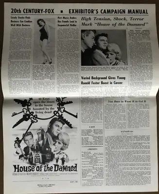 House of the Damned Press Book image 1