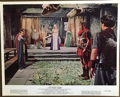 The Viking Queen Color Still Lot Of 8 (two identical sets of 4) image 5