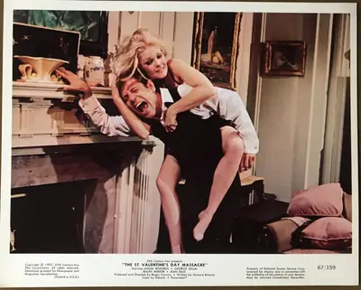 The St. Valentine's Day Massacre Two Identical Color Still Sets Of 6 (12 Stills total) image 2