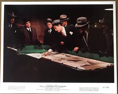 The St. Valentine's Day Massacre Two Identical Color Still Sets Of 6 (12 Stills total) image 9