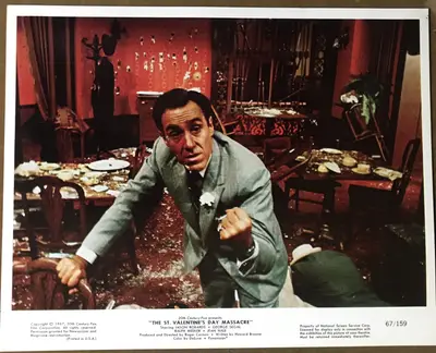 The St. Valentine's Day Massacre Two Identical Color Still Sets Of 6 (12 Stills total) image 11