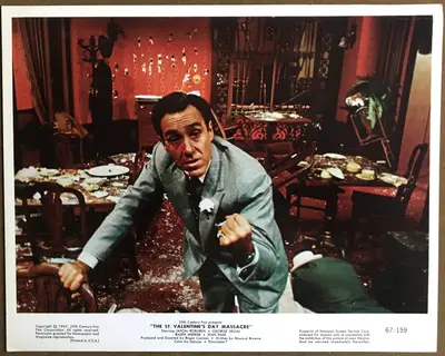 The St. Valentine's Day Massacre Two Identical Color Still Sets Of 6 (12 Stills total) image 12