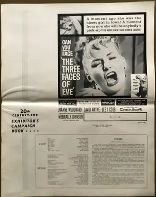 The Three Faces of Eve Pressbook image 2
