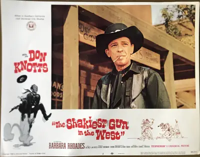 The Shakiest Gun in the West Lobby Card Set Of 8 and Press Book image 3