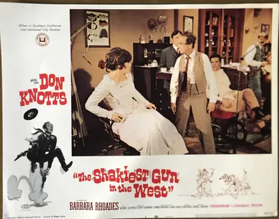 The Shakiest Gun in the West Lobby Card Set Of 8 and Press Book image 4
