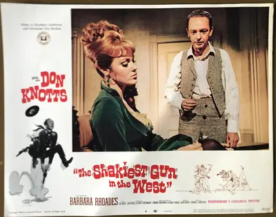 The Shakiest Gun in the West Lobby Card Set Of 8 and Press Book image 5