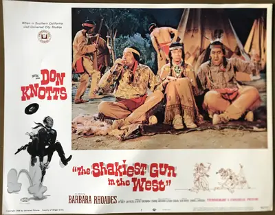 The Shakiest Gun in the West Lobby Card Set Of 8 and Press Book image 6