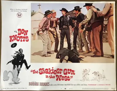 The Shakiest Gun in the West Lobby Card Set Of 8 and Press Book image 8