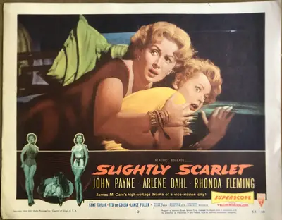Slightly Scarlet Lobby Card Set Of 8 image 2