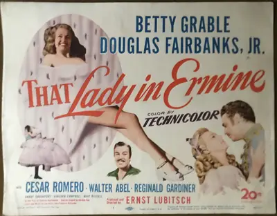 That Lady in Ermine Lobby Card Set Of 8 image 1