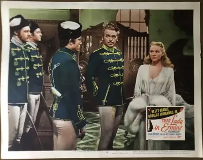 That Lady in Ermine Lobby Card Set Of 8 image 4