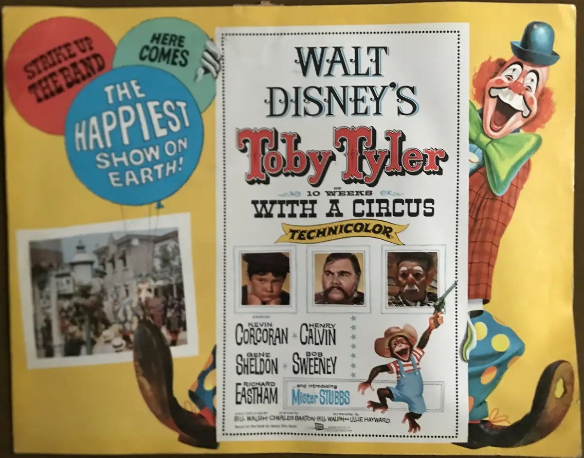 Toby Tyler or Ten Weeks with a Circus Lobby Card Set Of 8